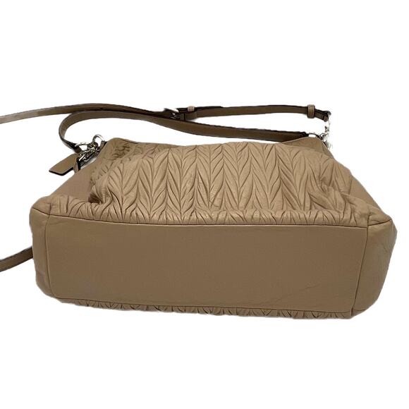 Coach Madison Leather Phoebe Shoulder Bag in Taupe - Picture 5 of 9